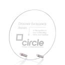 Windsor Chrome Circle Crystal Award