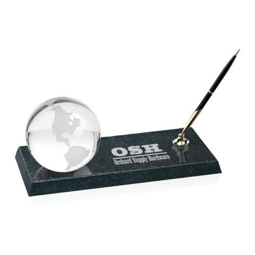 Promotional Productions - Writing Instruments - Pen Sets - Granite Pen Set - Globe