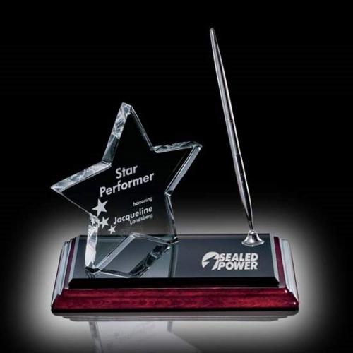 Awards and Trophies - Star Awards - Star on Albion™ Pen Set - Chrome