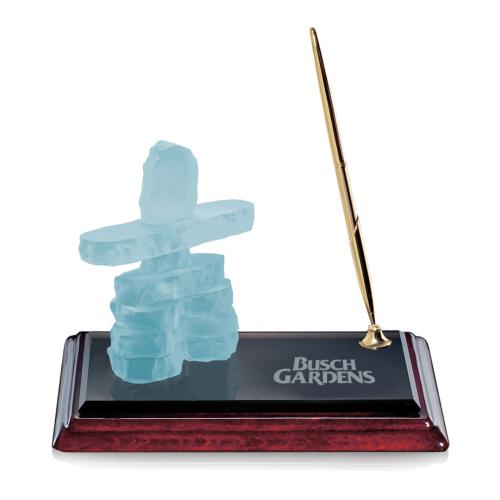 Awards and Trophies - Desktop Awards - Inukshuk on Albion™ Pen Set - Gold