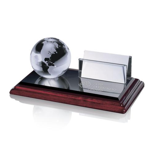 Promotional Productions - Office & Desk Supplies - Globe on Albion™ Cardholder