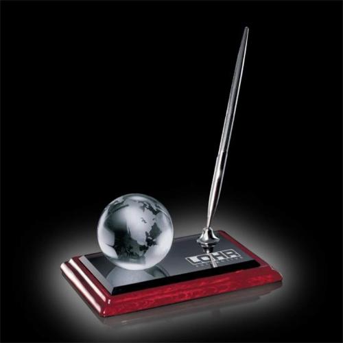 Awards and Trophies - Desktop Awards - Globe on Albion™ - Chrome
