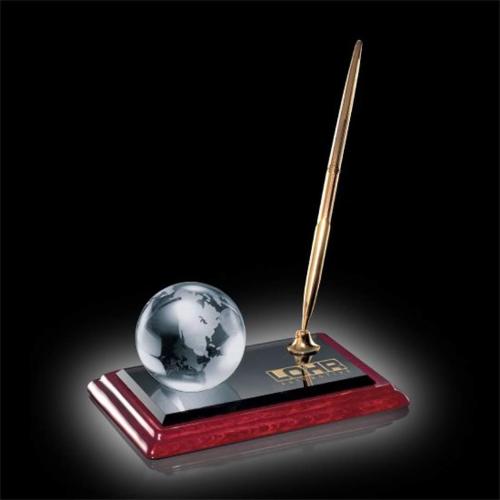 Promotional Productions - Writing Instruments - Pen Sets - Globe on Albion™ - Gold