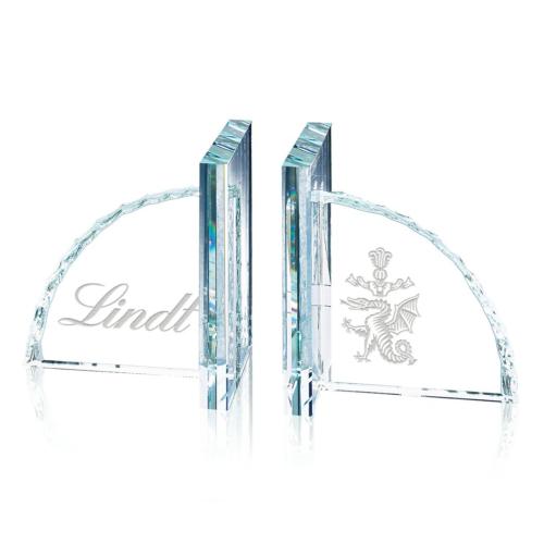 Corporate Gifts - Desk Accessories - Bookends - Chipped Bookends - Jade