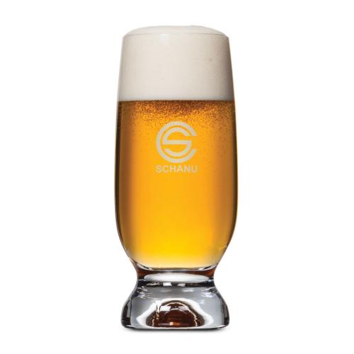 Corporate Gifts - Barware - Pilsners & Steins - Marland Beer Glass - Deep Etch 12oz