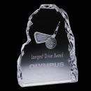 Golf Iceberg Vertical Crystal Award