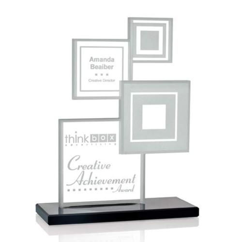 Awards and Trophies - Richardson Square / Cube Crystal Award