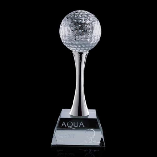 Awards and Trophies - Golf Awards - Edson Golf Globe Crystal Award