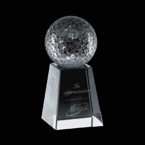 Awards and Trophies - Golf Awards - Standerton Golf Globe Crystal Award