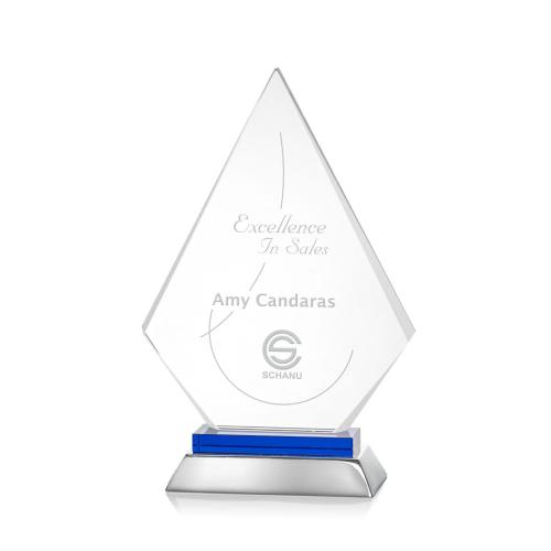 Awards and Trophies - Valhalla Blue Diamond Crystal Award