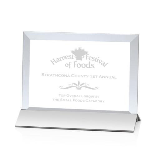 Awards and Trophies - Rainsworth Silver/Horizontal Rectangle Crystal Award
