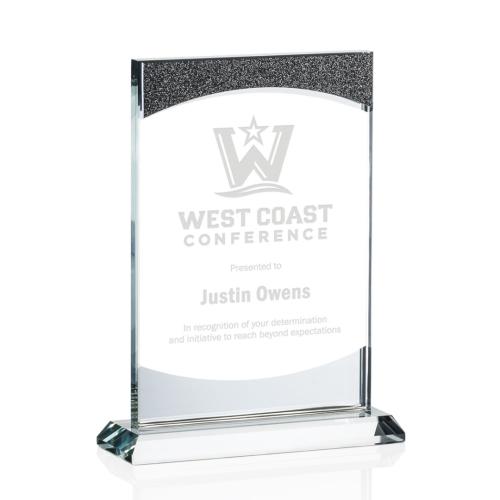 Awards and Trophies - Claxton Rectangle Crystal Award