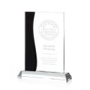 Landfield Black Rectangle Crystal Award