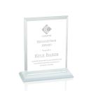Denison White Rectangle Crystal Award