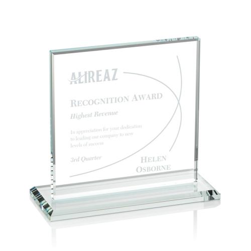 Awards and Trophies - Sahara Clear Square / Cube Crystal Award