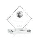 Barrick Golf Clear Globe Crystal Award