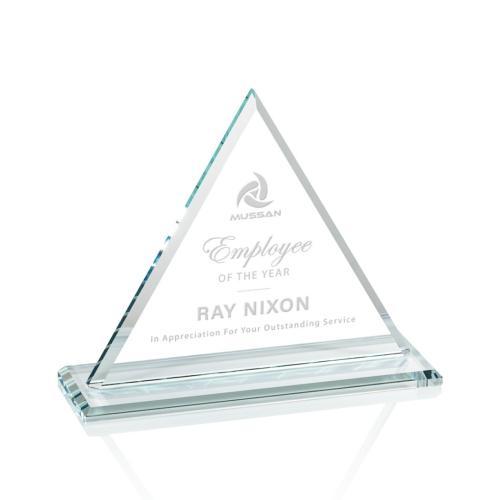 Awards and Trophies - Dresden Clear Pyramid Crystal Award