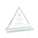 Dresden White Pyramid Crystal Award
