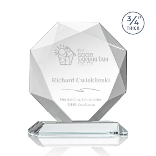 Awards and Trophies - Bradford Starfire Polygon Crystal Award