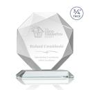 Bradford Starfire Polygon Crystal Award