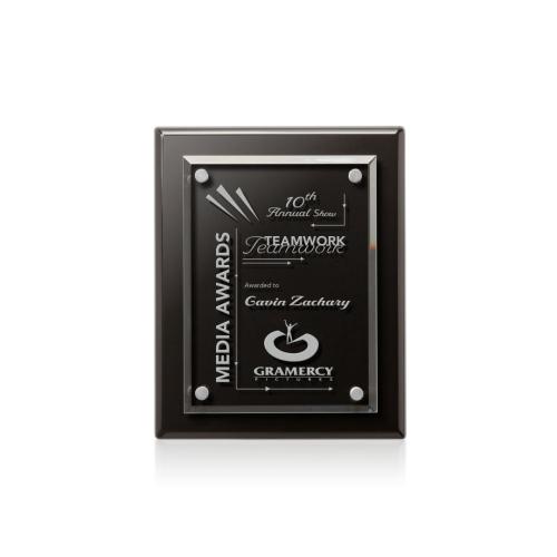 Awards and Trophies - Plaque Awards - Caledon Plaque - Black/Silver