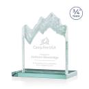 Kilimanjaro Mountain Jade Peaks Glass Award