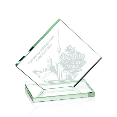 Awards and Trophies - Wellington Jade Diamond Glass Award
