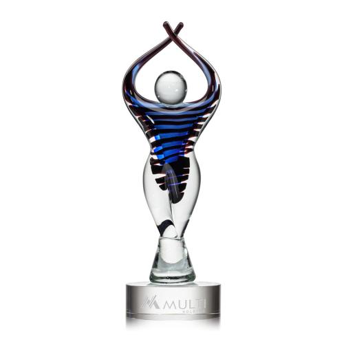 Awards and Trophies - Crystal Awards - Glass Awards - Art Glass Awards - Asserto Glass Award