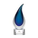 Delray Clear on Paragon Base Flame Glass Award