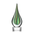 Aquilon Clear Base Tear Drop Glass Award