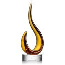 Amber Blaze Flame Glass Award