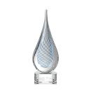 Beasley Clear Tear Drop Glass Award