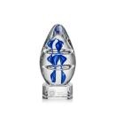 Eminence Clear on Paragon Base Tear Drop Glass Award
