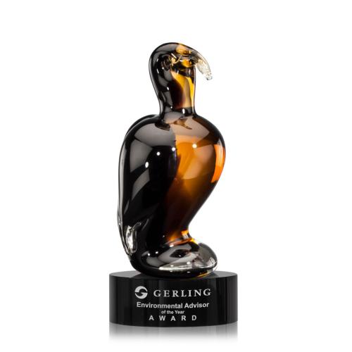 Awards and Trophies - Crystal Awards - Glass Awards - Art Glass Awards - Soho Eagle Animals Glass Award