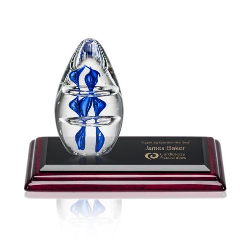 Awards and Trophies - Crystal Awards - Glass Awards - Art Glass Awards - Eminence Tear Drop on Albion™ Base Glass Award