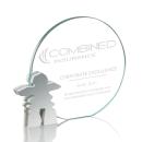 Clement Inukshuk Aluminum Circle Crystal Award
