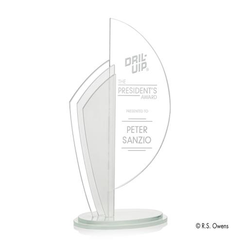 Awards and Trophies - Nautilus Crescent Crystal Award