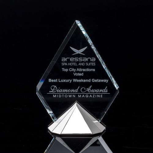 Awards and Trophies - Celestial Starfire/Silver      Diamond Metal Award