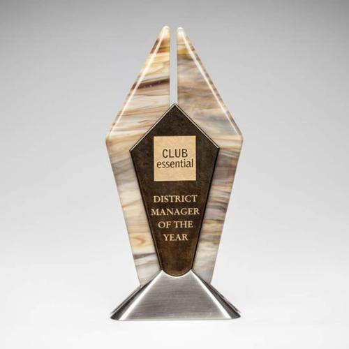 Awards and Trophies - Unique Awards - Rhombus Polygon Glass Award