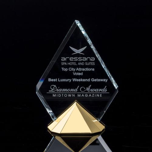 Awards and Trophies - Celestial Starfire/Gold      Diamond Metal Award