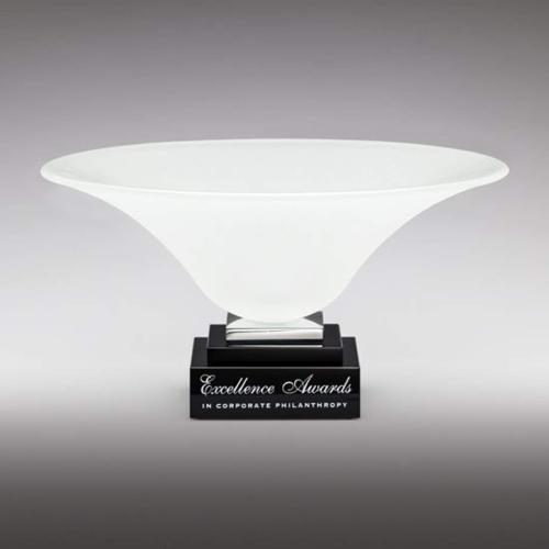 Awards and Trophies - Crystal Awards - Glass Awards - Art Glass Awards - Muse Cup Glass Award