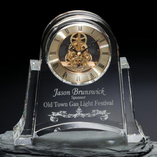 Awards and Trophies - Dresden Clock Crystal Award