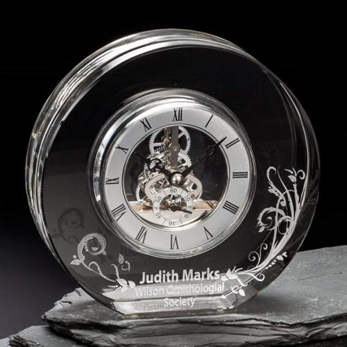 Awards and Trophies - New York Clock Circle Crystal Award