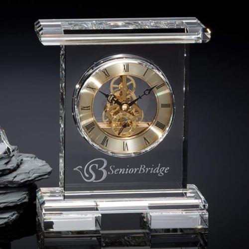 Awards and Trophies - Westchester Clock Optical Rectangle Crystal Award