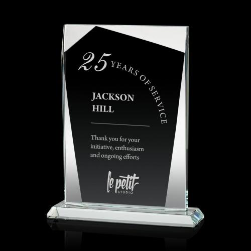 Awards and Trophies - Shamrock Rectangle Crystal Award