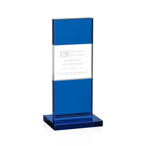 Awards and Trophies - Basilia Blue Towers Crystal Award