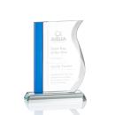 Burbank Blue Unique Crystal Award