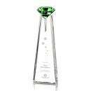 Alicia Gemstone Emerald Crystal Award