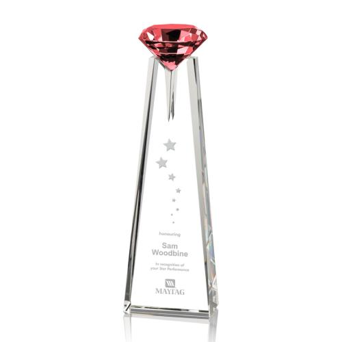 Awards and Trophies - Alicia Gemstone Ruby Crystal Award