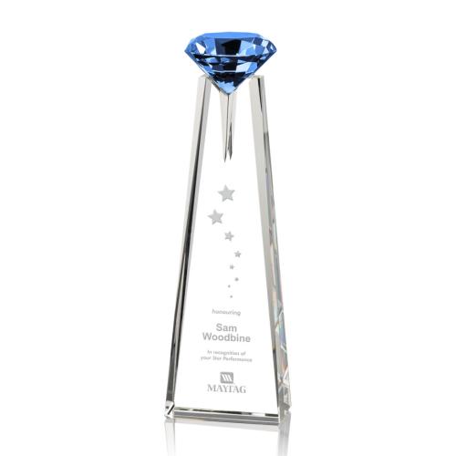 Awards and Trophies - Alicia Gemstone Sapphire Crystal Award